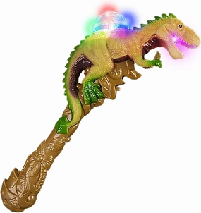 ArtCreativity T-Rex LED Light Up Dinosaur Wand - Growling Sound Effects Light Up Party Favor for Kids, Ages 3 