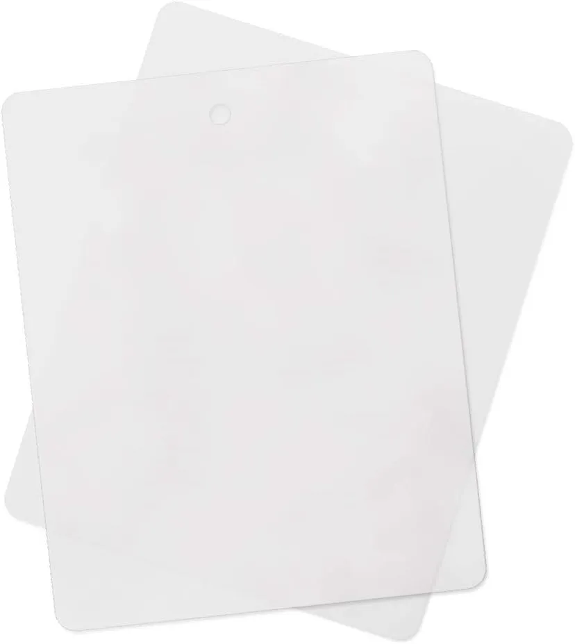 ASR Outdoor 12 x 15 Inch Clear Thin Flexible Plastic Food Prep Cutting Board Camp Cookware, 10pk
