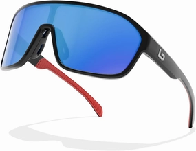 B.N.U.S Polarized Cycling Sunglasses for Men Women - Nano-Coated TR90 Frame, UV400 Protection, Unibody Lens Design
