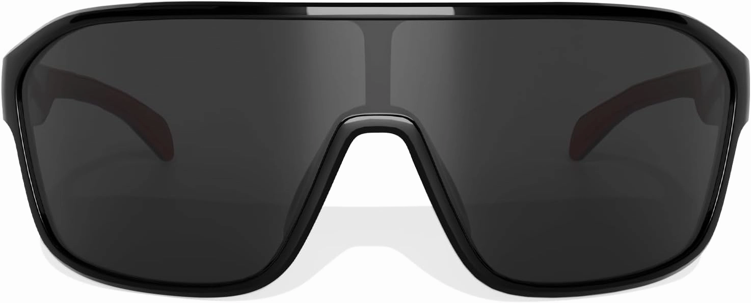 B.N.U.S Polarized Cycling Sunglasses for Men Women - Nano-Coated TR90 Frame, UV400 Protection, Unibody Lens Design