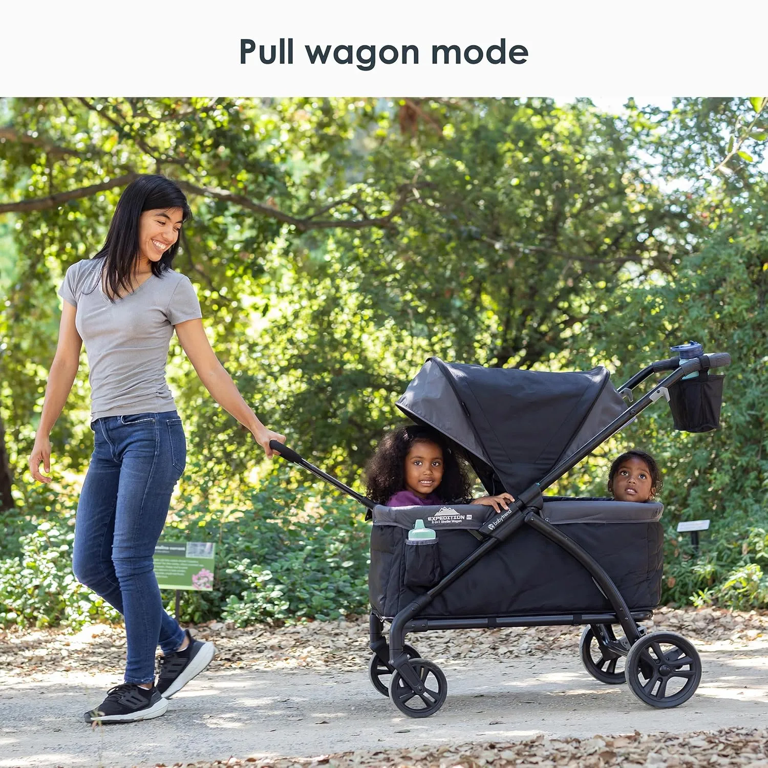 Baby Trend Expedition® LTE 2-in-1 Stroller Wagon, Madrid Black