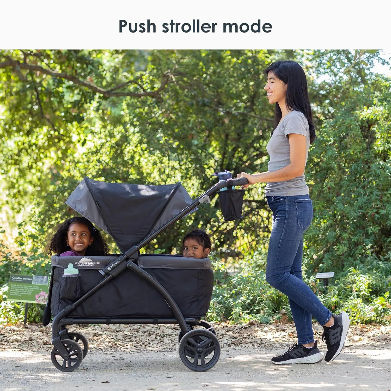 Baby Trend Expedition® LTE 2-in-1 Stroller Wagon, Madrid Black