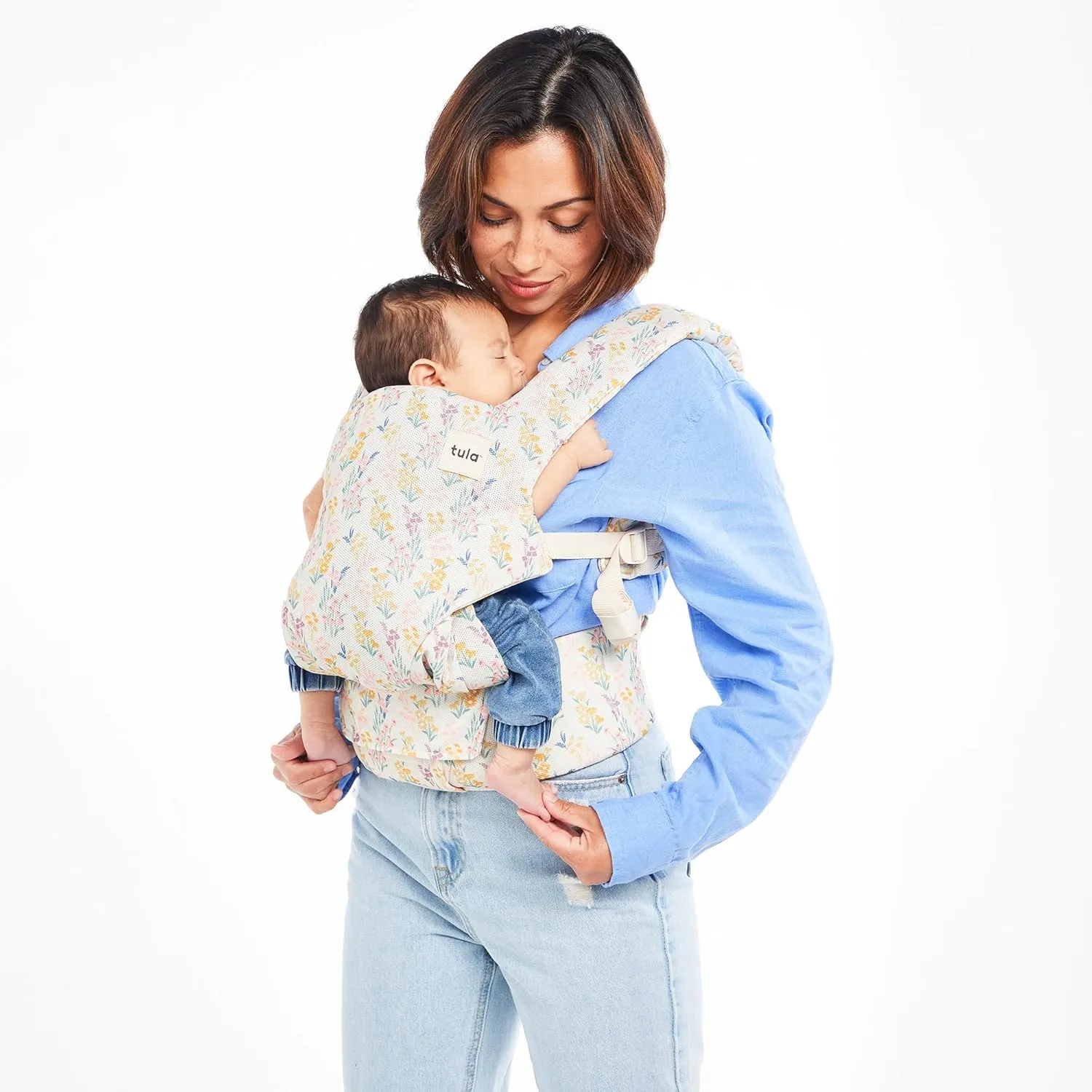 Baby Tula Explore Mesh Baby Carrier 7 – 45 lb, Adjustable Newborn to Toddler Carrier, Multiple Ergonomic Positions Front and Back, Breathable and Cool – Explore   Mesh, Daisy Chain