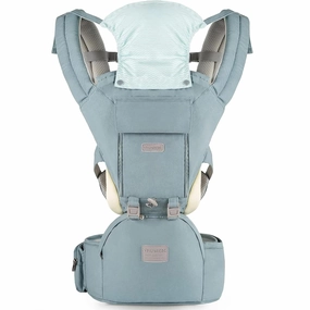 Baby Carrier, Ergonomic 6-in-1 Baby Carrier with Hip Seat for Newborn Infant Toddler, Adjustable Detachable Baby Holder Carrier for Dad Mom