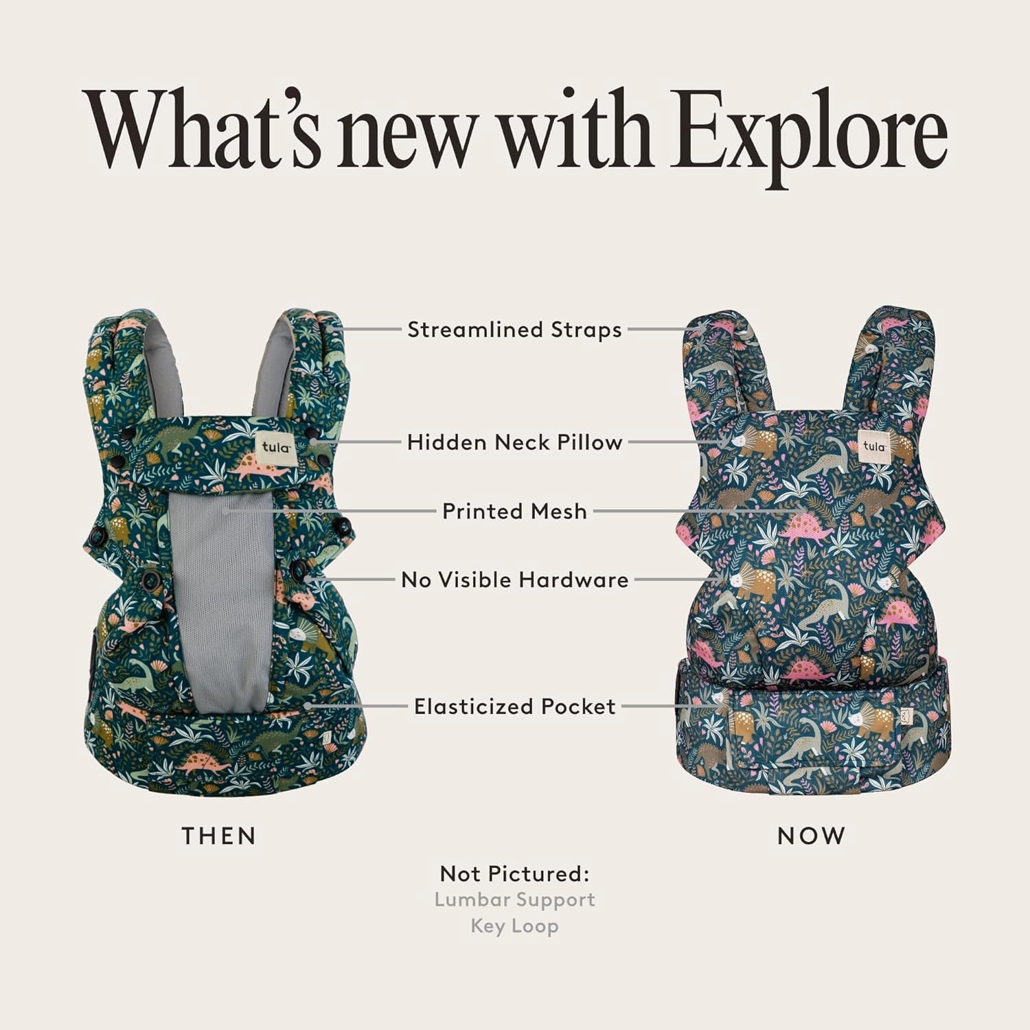 Baby Tula Explore Mesh Baby Carrier 7 – 45 lb, Adjustable Newborn to Toddler Carrier, Multiple Ergonomic Positions Front and Back, Breathable and Cool – Tula Coast   Mesh, Beyond