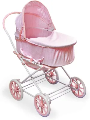 Badger Basket English Style Doll Stroller – Fits 18 to 22-inch Dolls, Classic Pretend Play Toy with Adjustable Canopy