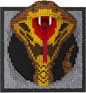 BDYDT Wall Art Snake Building Blocks Set; A Wall Decor Set for Adults Who Love Creative Hobbies(2376 Pieces) Toys Gifts for Kid and Adult