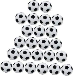 BESPORTBLE 24Pcs Table Soccer Balls Mini Desktop Footballs for Replacement for Foosball Machines for Indoor Play and Decoration