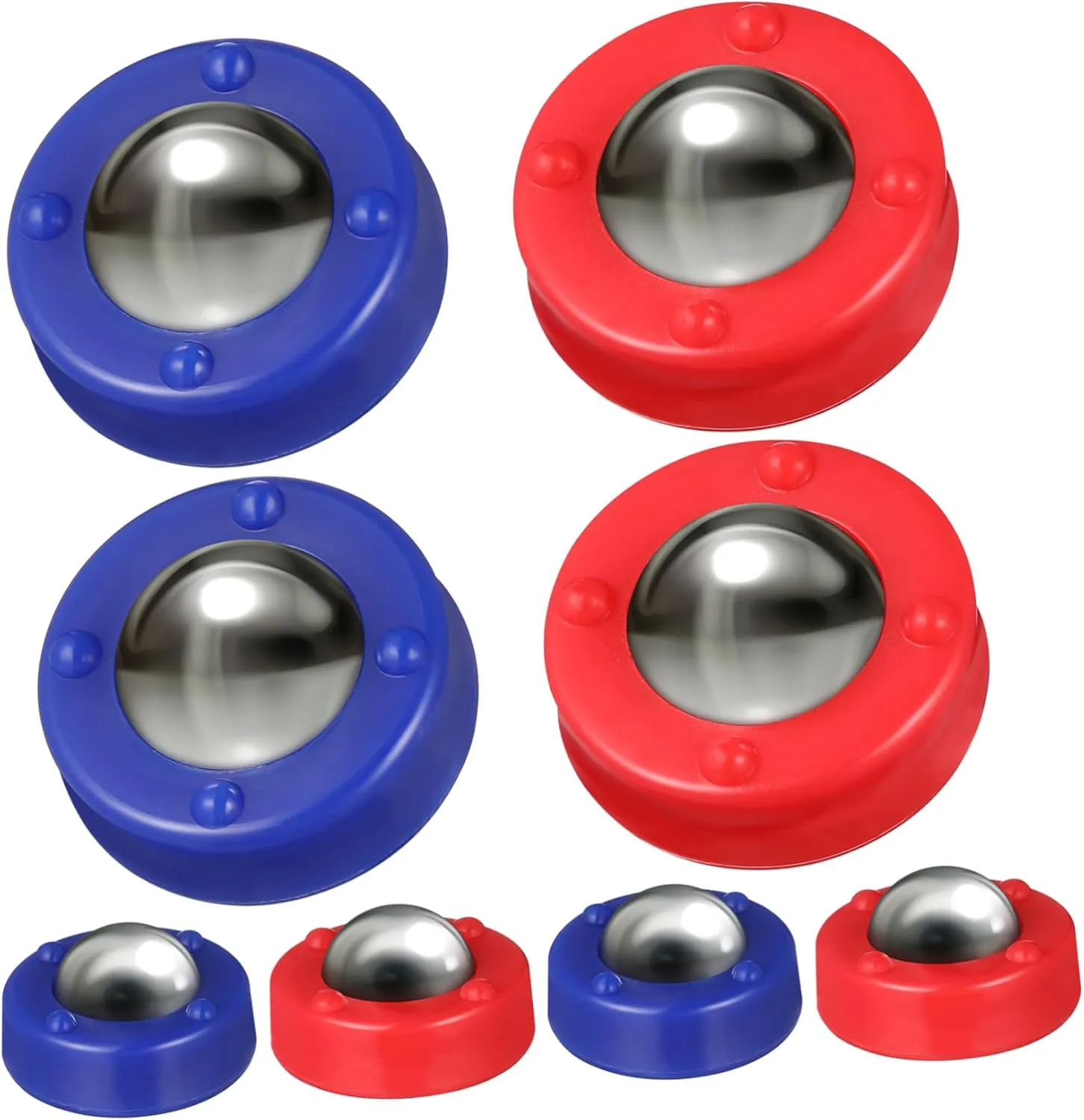 BESPORTBLE Rolling Beads for Shuffleboard 16pcs Set High Grade Steel Plastic Vibrant Colors Ideal for Mini Desk Games