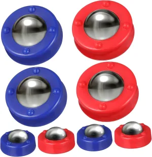 BESPORTBLE Rolling Beads for Shuffleboard 16pcs Set High Grade Steel Plastic Vibrant Colors Ideal for Mini Desk Games