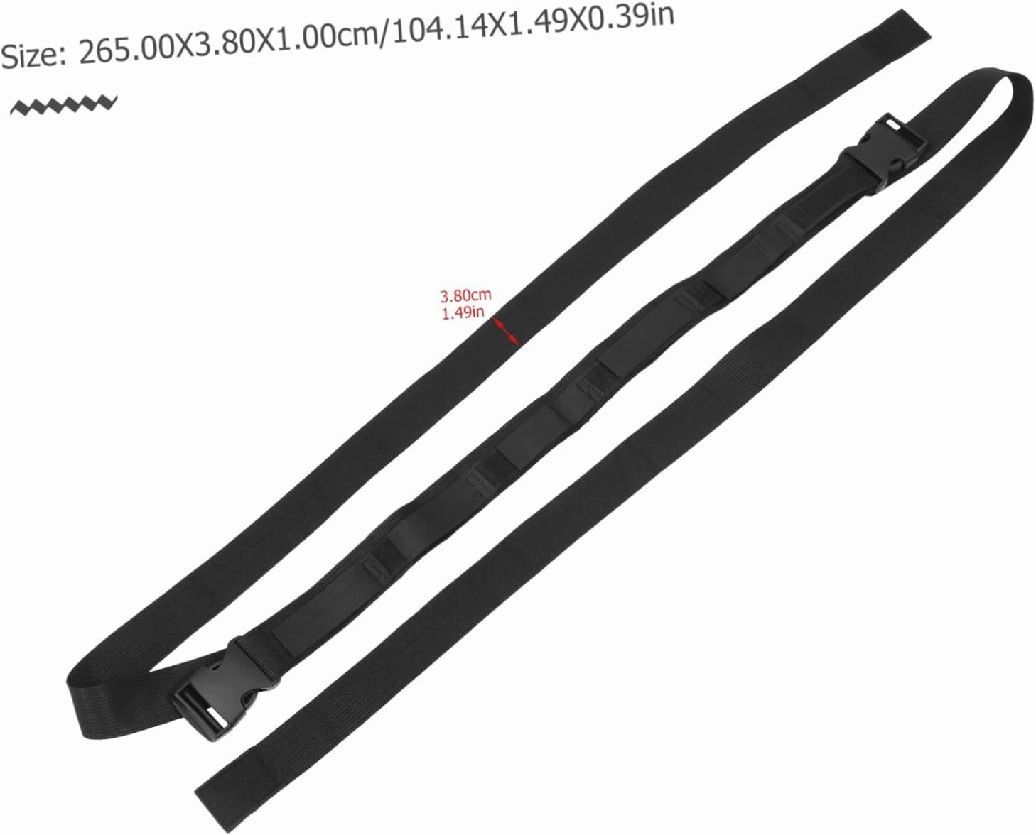 BESPORTBLE 2sets Portable Fishing Rod Holder Telescopic Rod Car Mount Sturdy Vehicle Fishing Carrier Strap 2pcs*2