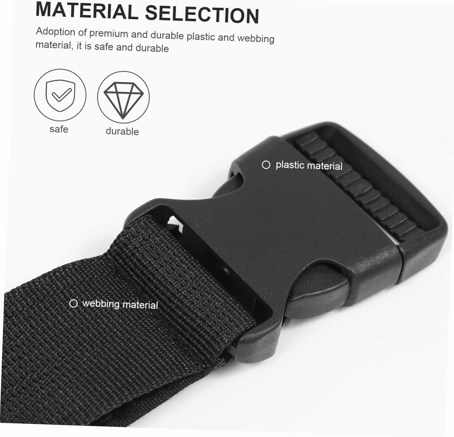BESPORTBLE 2sets Portable Fishing Rod Holder Telescopic Rod Car Mount Sturdy Vehicle Fishing Carrier Strap 2pcs*2