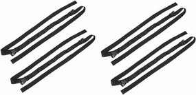 BESPORTBLE 2sets Portable Fishing Rod Holder Telescopic Rod Car Mount Sturdy Vehicle Fishing Carrier Strap 2pcs*2