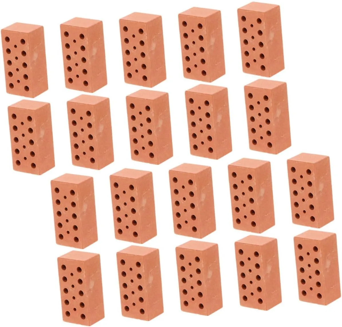 BESTonZON 30pcs Miniature Bricks for Dollhouse Crafting Tiny Building Blocks for Creative Play Portable Design for Architectural Simulation and Imaginative Projects