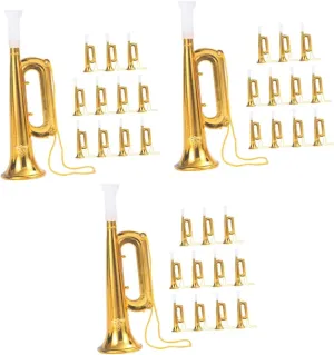BESTonZON 36pcs Funny Plastic Trumpets Boy Girl Musical Playthings for Boys Girls Lightweight Design for Parties Events Material Easy to Carry