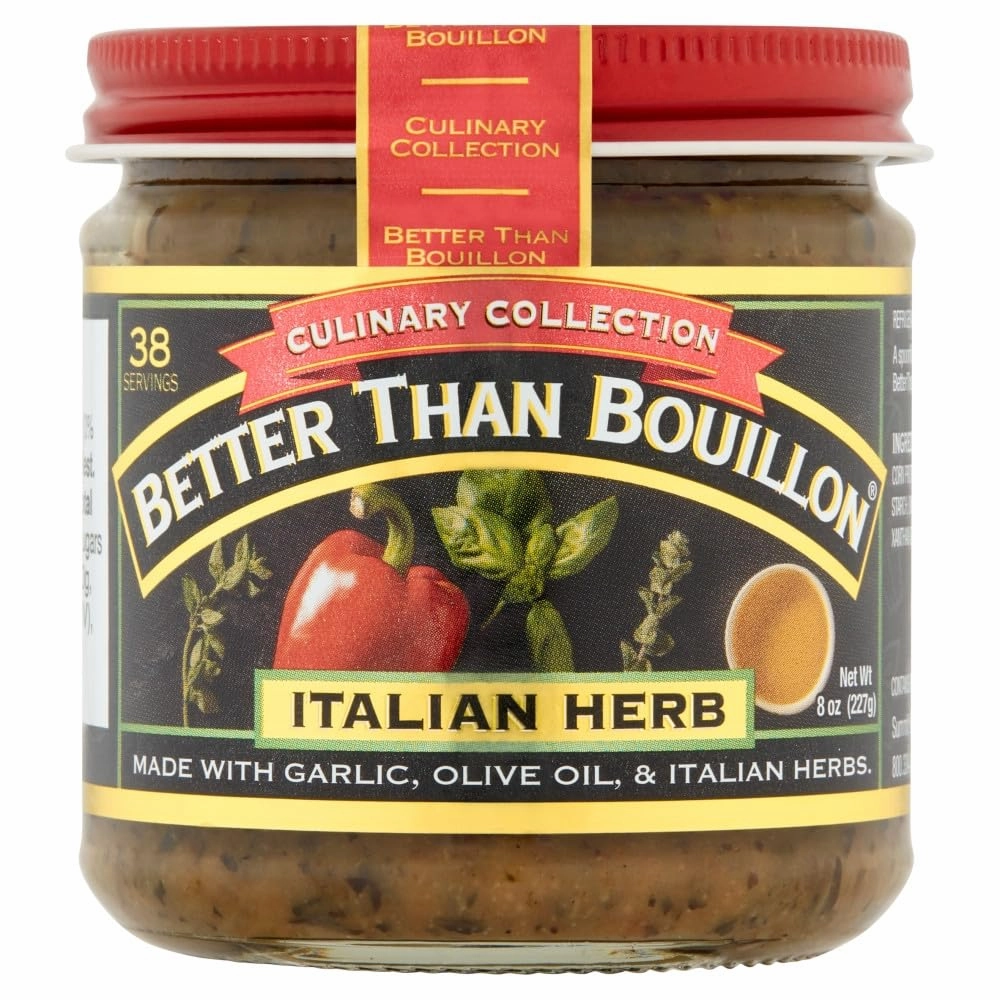 Better Than Bouillon Base Variety Pack, 1 Premium Baked Ham Base, 1 Culinary Collection Italian Herb Base, 1 Premium Turkey Base, 8 Ounce Jars (Pack of 3)