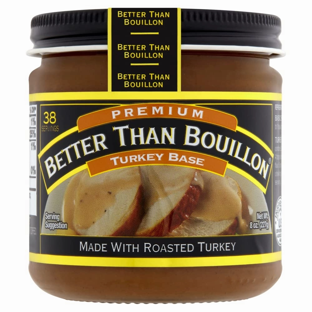Better Than Bouillon Base Variety Pack, 1 Premium Baked Ham Base, 1 Culinary Collection Italian Herb Base, 1 Premium Turkey Base, 8 Ounce Jars (Pack of 3)