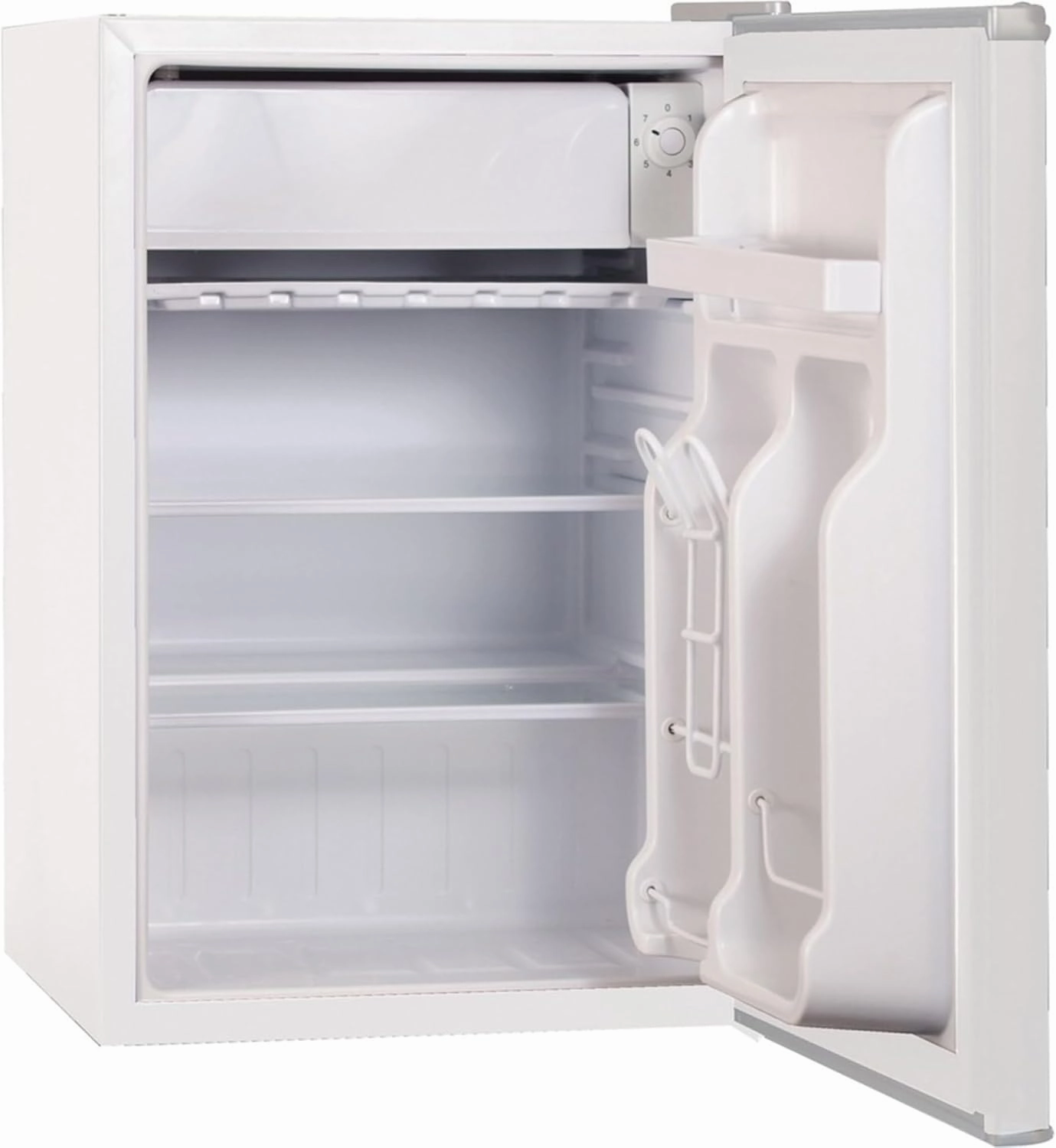BLACK DECKER BCRK25W Compact Refrigerator Energy Star Single Door Mini Fridge with Freezer, 2.5 Cubic Ft., White