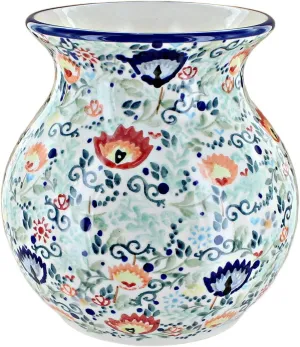 Blue Rose Polish Pottery Desert Oasis Medium Vase