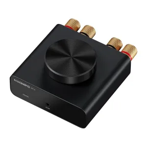 Bluetooth Mini Amplifier, Stereo (50WX2)/Mono (100W)/Dual Mode (100WX2) Audio Amplifier, AUX and Bluetooth Inputs up to 20m, Bass Amplifier for Passive Loudspeakers/Bass Shakers