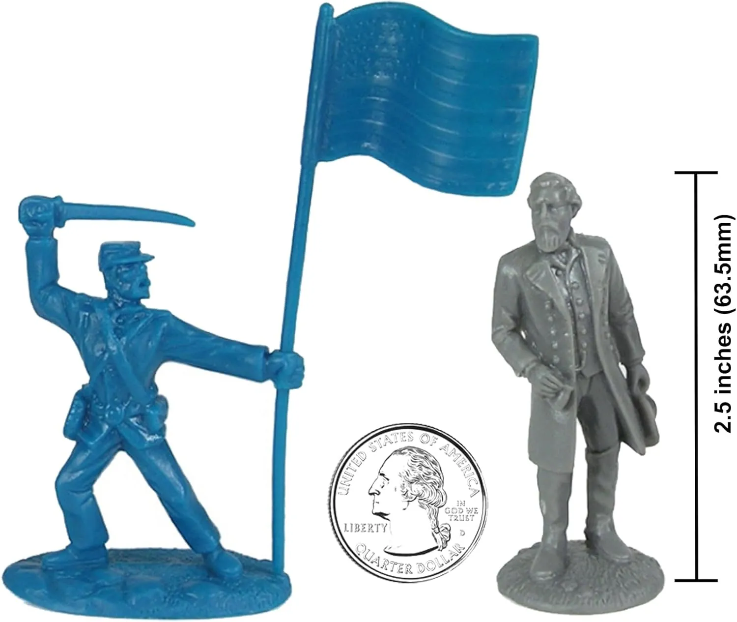 BMC Civil War Plastic Army Men - 26pc Battle of Appomattox Soldier Figures