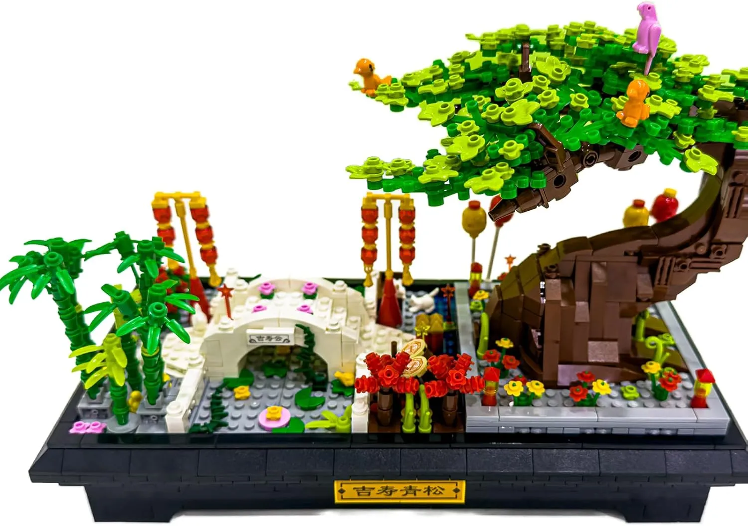 Bonsai Tree Building Sets,Oriental Style Bonsai Architectural Building Kits for Adults,Bonsai Tree Building Blocks Set for Kids 6 ,Ideal Gift for Home Décor or Office Art(1286pcs)