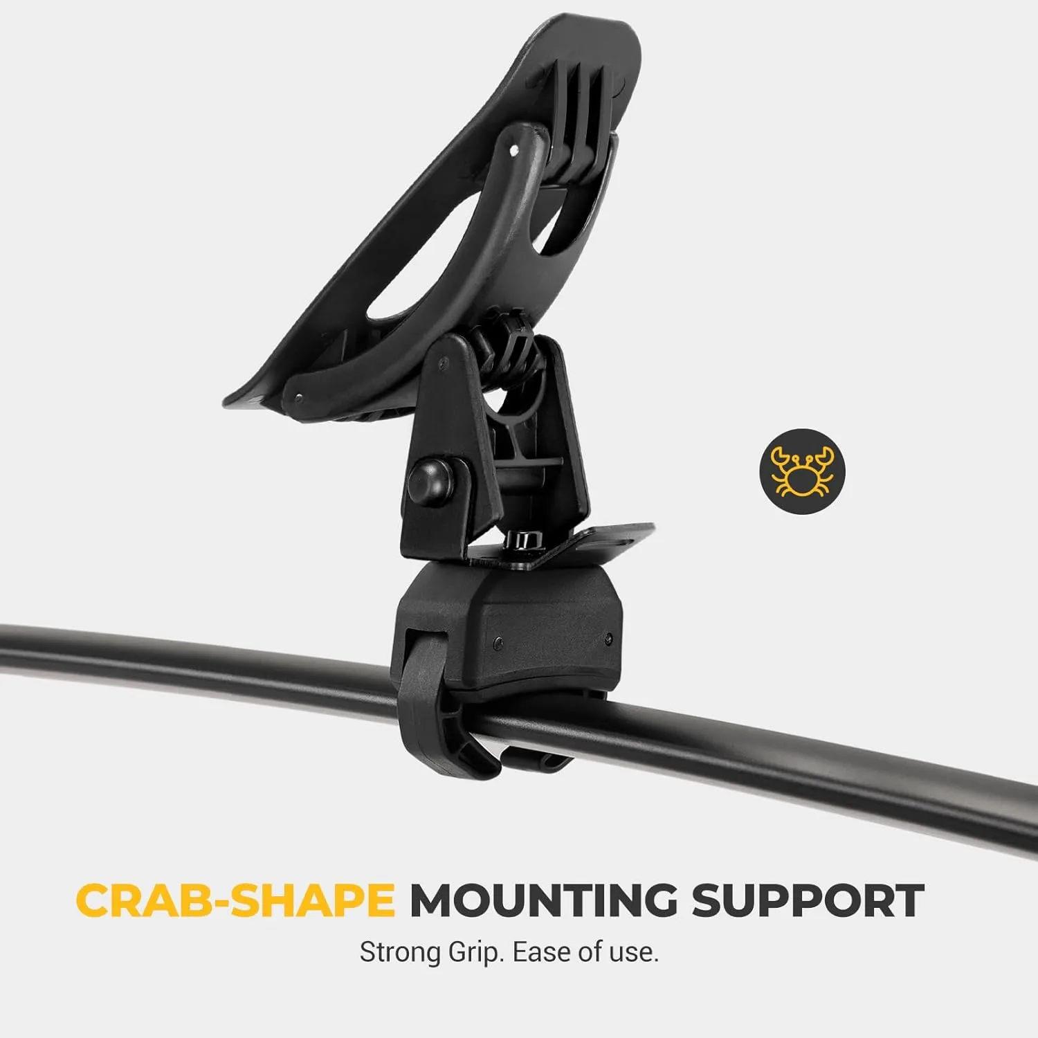 BougeRV Kayak Roof Rack Saddles, Crab Roof Mounting Kit Fits Most Car SUV Truck Cross Bars, Carrier Kayak Paddle Board Surfboard with Tie Down Straps Ratchet Strap,150LBS Load Capacity(2 Pairs)