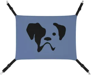 Boxer Dog Cat Hanging Hammock Soft Breathable Pet Cage Dog Hammock with Adjustable Straps and Metal Hooks