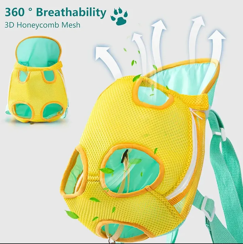 Breathable Outdoor Pet Carrier Backpack with Hoodie – Dual-Color, Lightweight & Waterproof