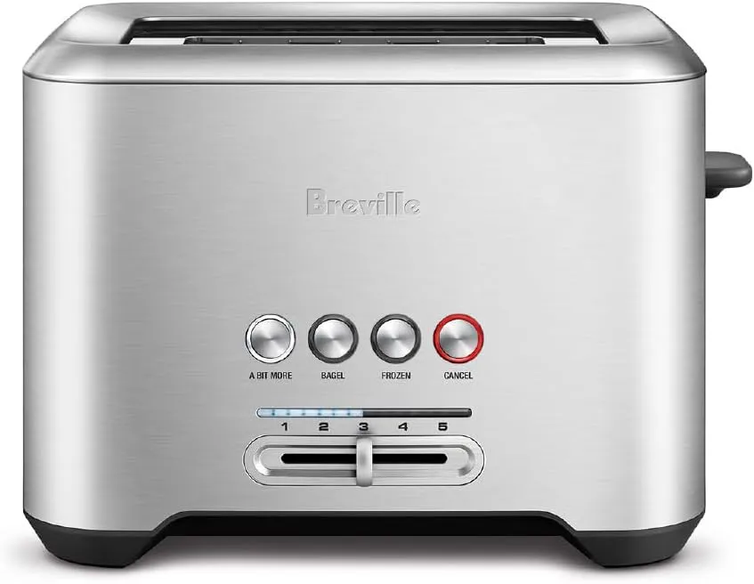 Breville Bit More Toaster 2 Slice BTA70XL, Brushed Stainless Steel