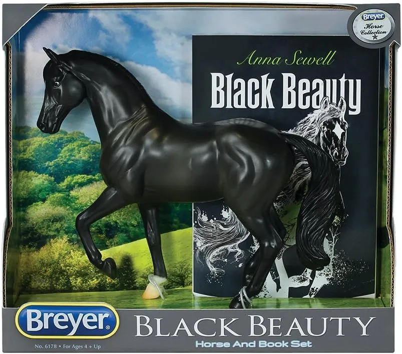 Breyer Classics Black Beauty Horse and Book Set (1:12 Scale), 8 years and up