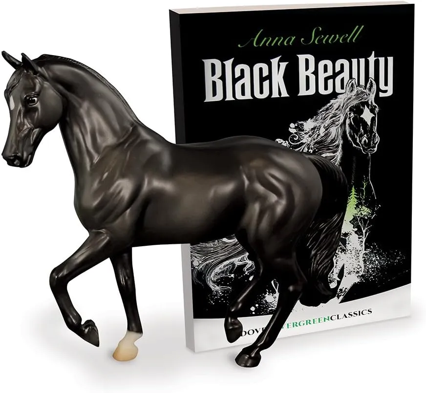 Breyer Classics Black Beauty Horse and Book Set (1:12 Scale), 8 years and up