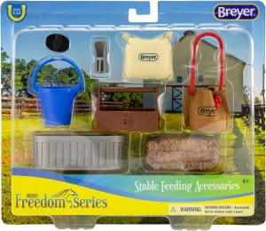 Breyer Classics Stable Feeding Horse Accessories Set Multicolor, 10.5" x 8.5"