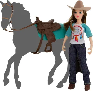 Breyer Freedom Series (Classics) Natalie Cowgirl Doll | 5 Piece Doll and Accessory Set | 1:12 Scale | Model #62025 ,7 inches