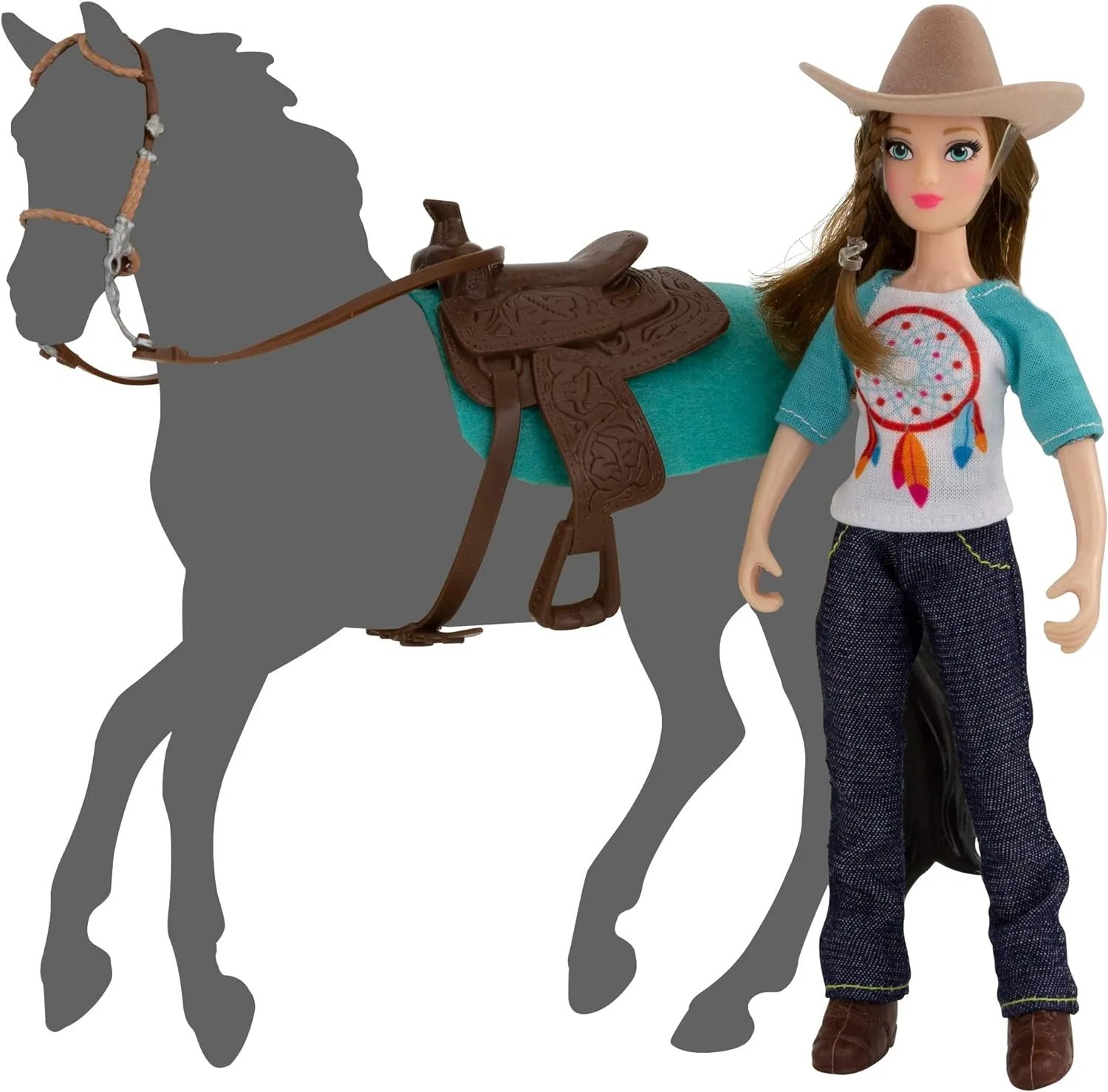 Breyer Freedom Series (Classics) Natalie Cowgirl Doll | 5 Piece Doll and Accessory Set | 1:12 Scale | Model #62025 ,7 inches