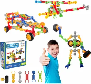 Building Toys for Kids, STEM Toys for Boys and Girls, Interlocking Playset for Age 3 , Kids Creative Kit (110 PCS)