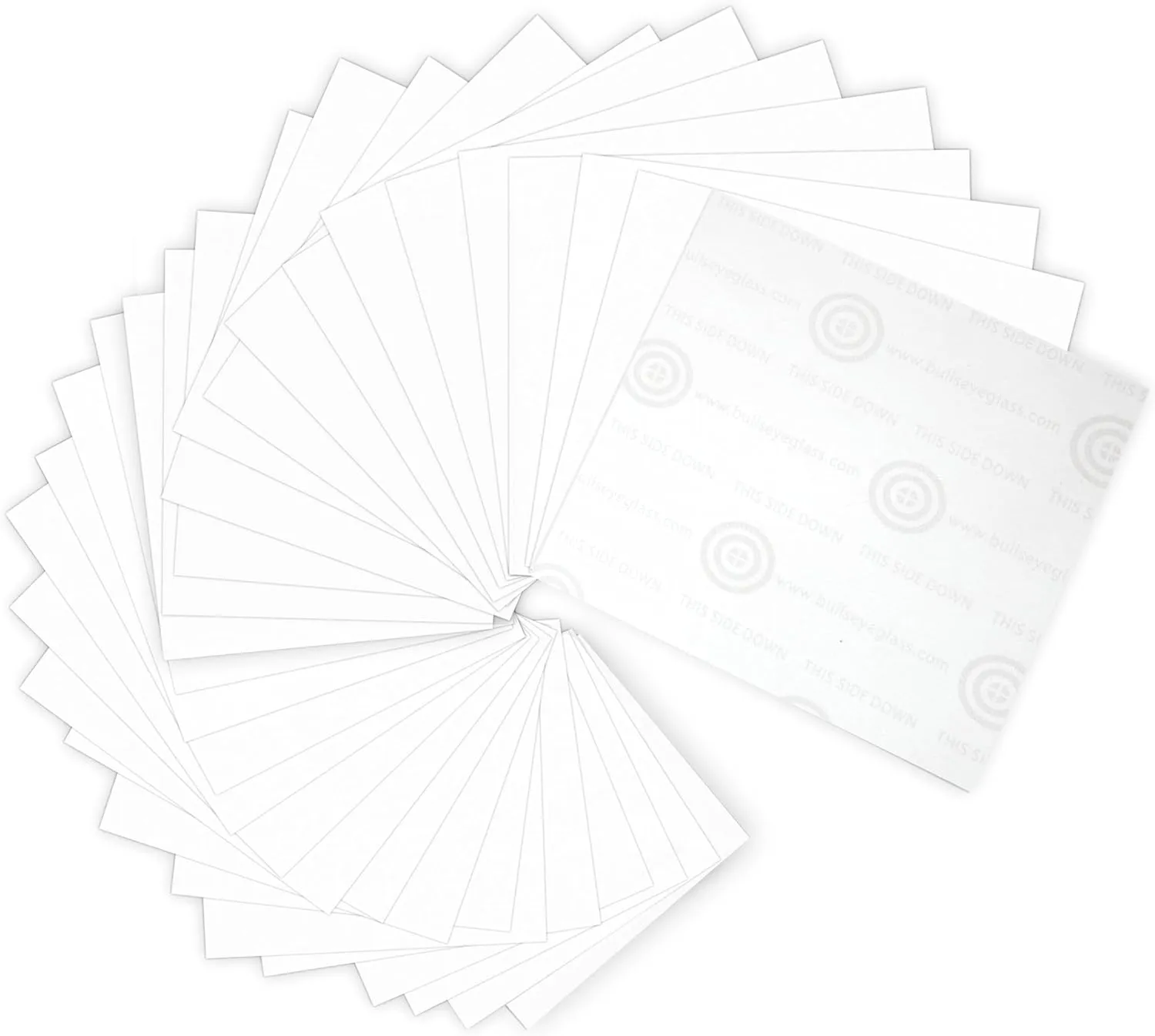 Bullseye Thinfire Kiln Shelf Paper for glass fusing supplies - 30 Sheets 5'' x 5'' Small Kiln Paper for Ultra Smooth Surface