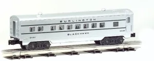 Burlington O-27 Semi Scale Streamline 4 Car Passenger Train Set