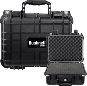 Bushnell 13.37 Inch Compact Waterproof Hard Gun Case For Handguns, Shock Proof, and TSA Ready (Black)