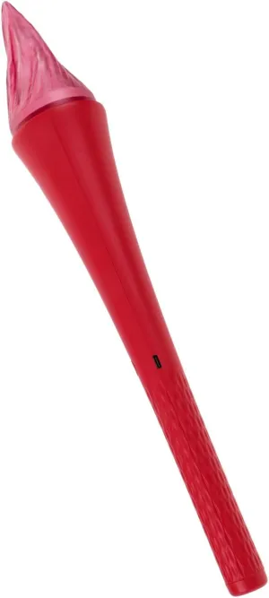 Cabilock Glowing Torch Prop Led Light up Torch Glow Sticks Flame Handheld Flashlight Lighting Sticks Battery Operated Fake Torch Model Luminous for Games Sports Competition -mpics