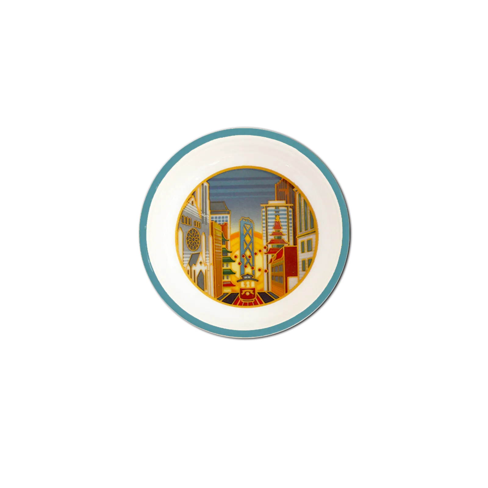 California Street at Sunrise Horizons Trinket Tray