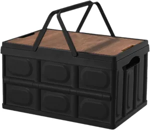 Camping Storage Box Storage Organizer Folding Tote Portable Container Storage