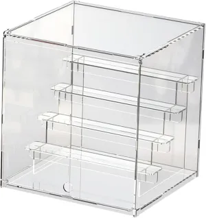 Car Model Display Box Clear Display Case with Four Layers Shelves Action Figure Display Case Model Car Showcase for Study