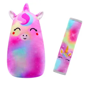 Car Pillow for Kids - Farcohy Seat Belt Cover for Kids Unicorn Seat Belt Pillow Kids Car Seatbelt Covers Seatbelt Cushion for Kids, Seat Strap Pillows Kids
