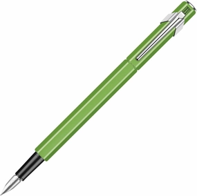 Caran d'Ache EF Fountain Pen, Extra Fine Point, 849 0842-230, Fluorescent Green, Dual Use, Genuine Imported