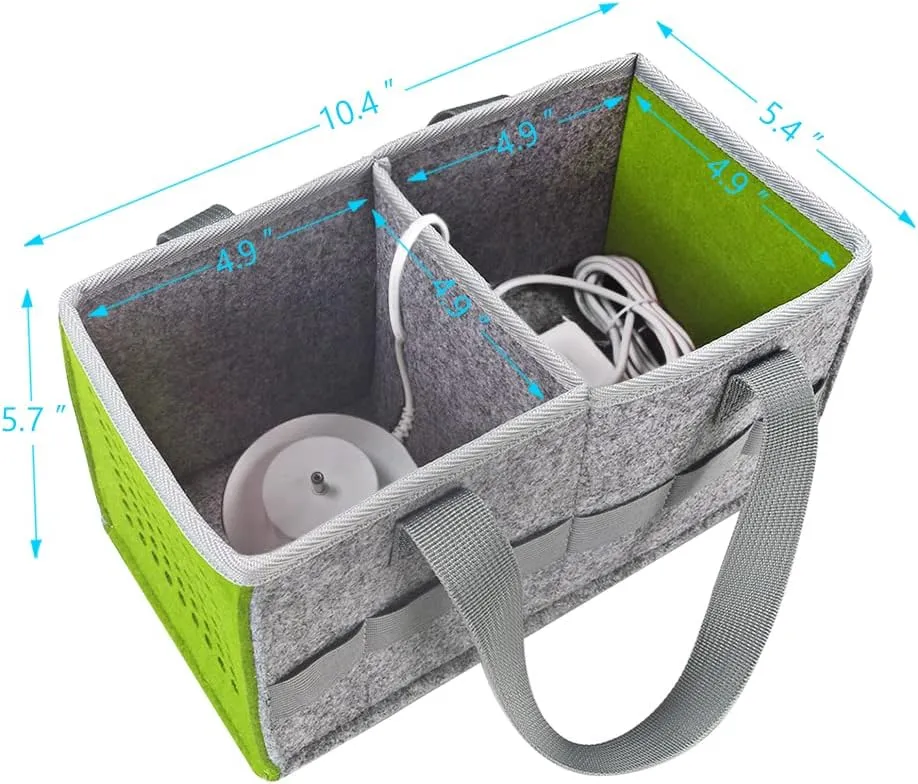 Carry Case Compatible With Toniebox Starter And Tonies Figurines, Home Outdoor Hand Bag For Tonies Audio Player and Dolls, Large Space For Audio Accessories (Green)