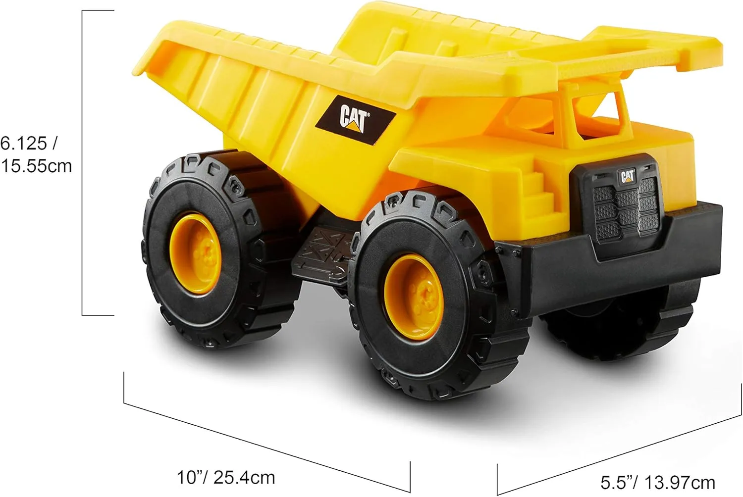 CAT Construction Toys, Dump Truck Set with CAT Hard Hat and Sand Tools, Outdoor Toys for Kids Ages 3 
