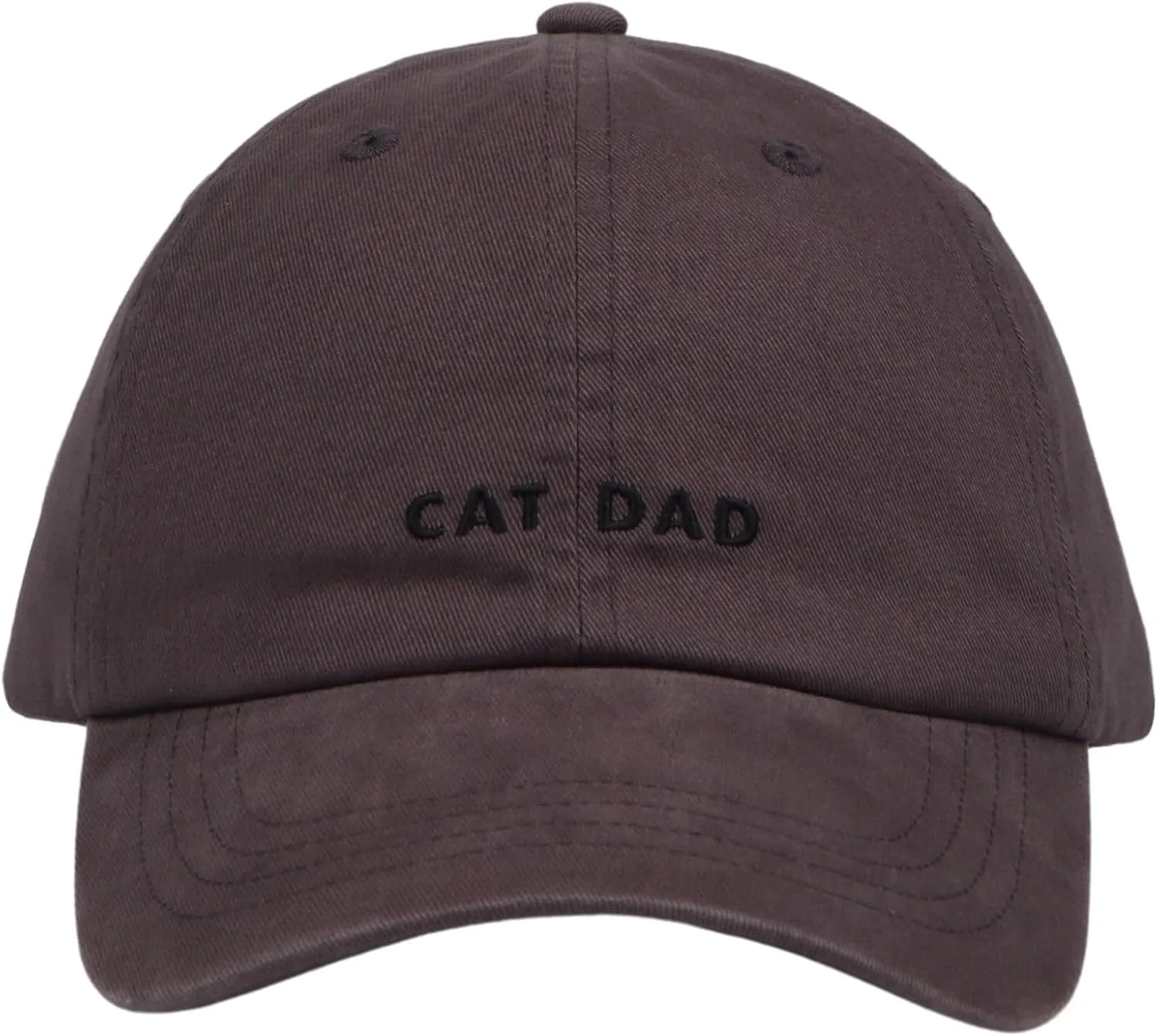 Cat Mom & Dad Hats for Proud Cat Parents | for Men & Women | Embroidered Text - Adjustable Fit - 100% Cotton