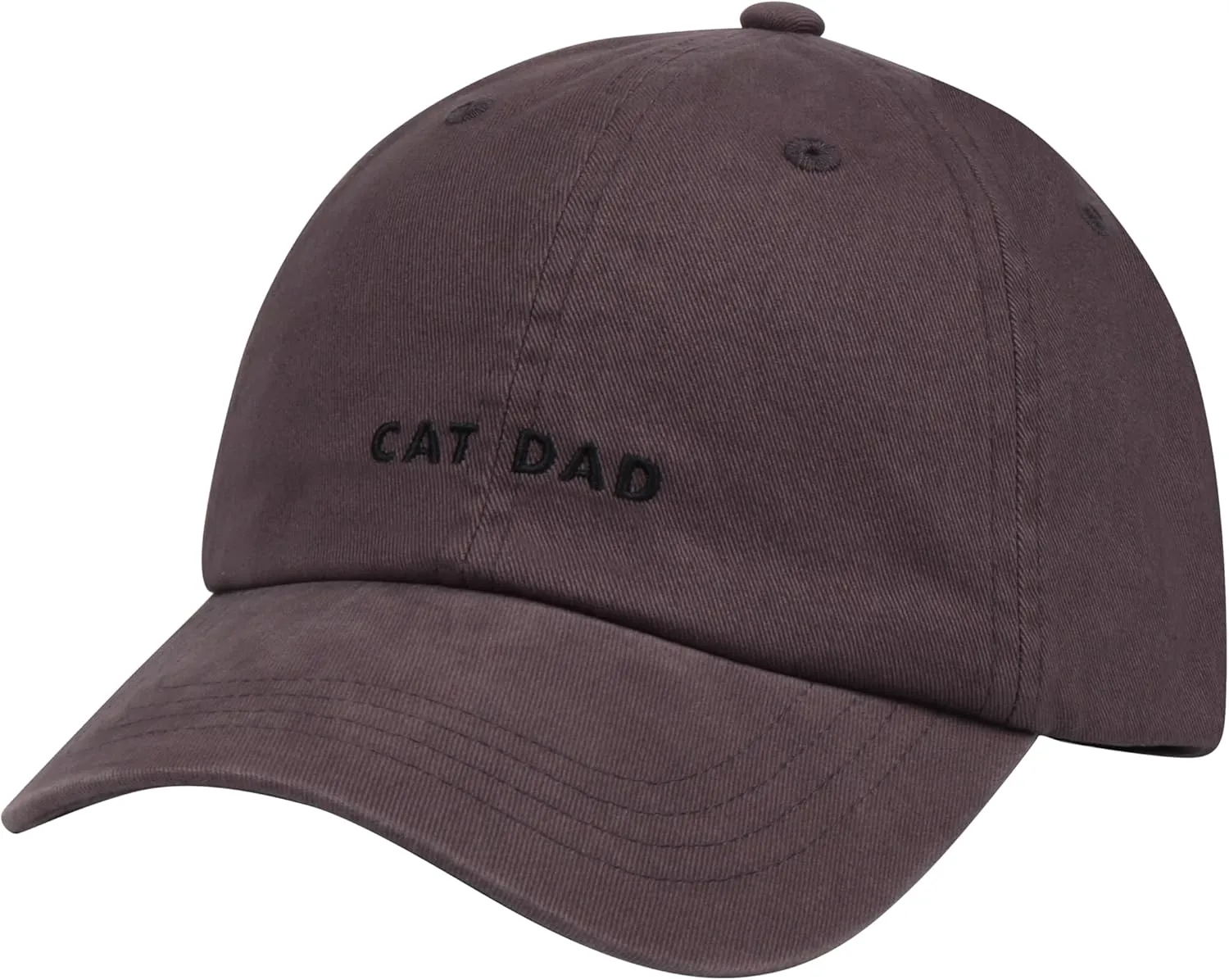 Cat Mom & Dad Hats for Proud Cat Parents | for Men & Women | Embroidered Text - Adjustable Fit - 100% Cotton