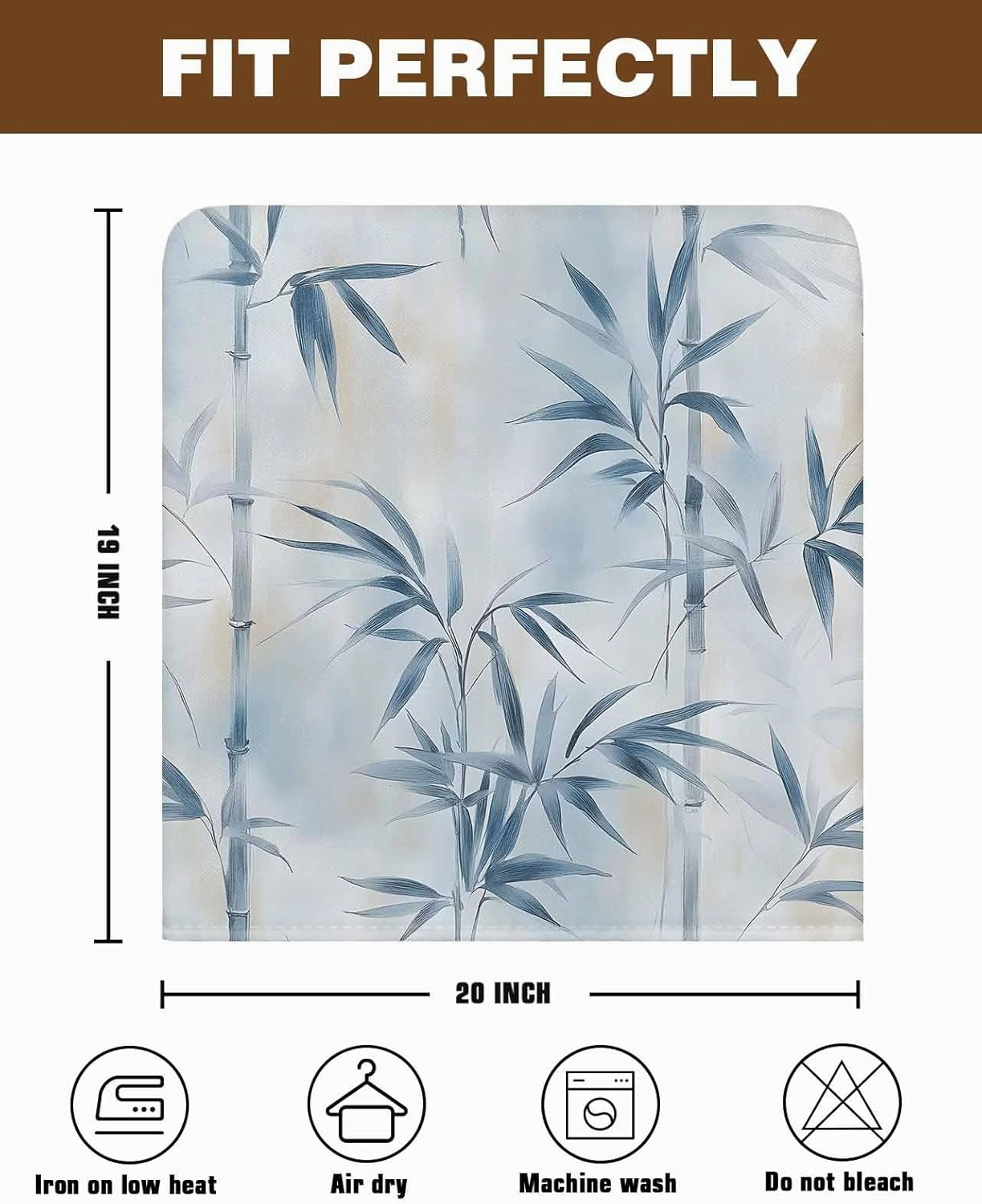 Chair Covers Set of 8 Leaf Plant Hand-Painted Chair Back Covers Stretch Removable Washable Slipcovers Seat Protector for Dining Room Kitchen Party Decor